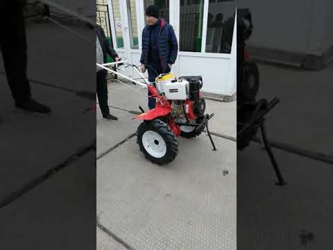 Видео: Запуск Дизельного мотоблока BRAIT 10 л.с