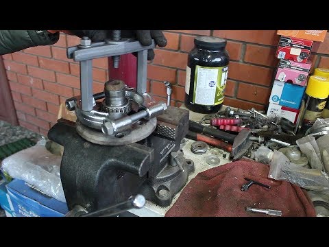 Видео: Замена шпилек и подшипника передней ступицы на Daewoo Matiz Дэу Матиз 0,8 2011 года  2часть