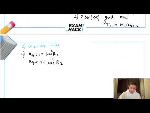 Видео: На вертикальной оси укреплена горизонтальная штанга, по которой могут без трения - №31124