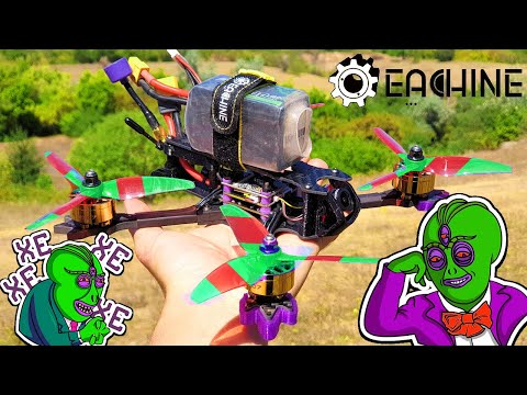 Видео: 👽 Рептилоиды Хотят Захватить FPV Мир Квадрокоптером Eachine LAL 5style! 🐸😱