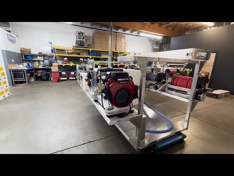 Видео: Высокопрочная моечная установка высокого качества длиной 8 футов