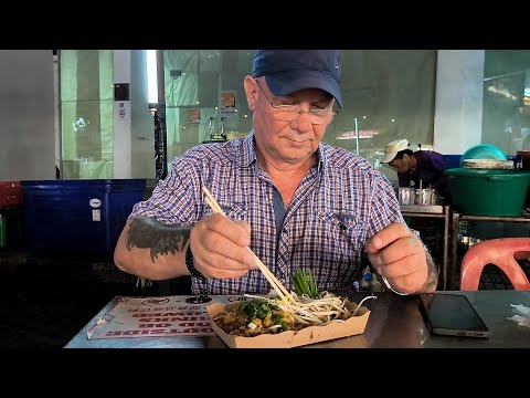 Видео: Ночной рынок. Пад тай / Hua Hin Night Market. Pad Thai.
