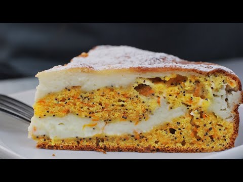 Видео: Морковно-творожный пирог. Очень полюбился этот рецепт