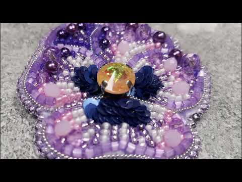 Видео: Брошка Виола Рококо от Тела Артис