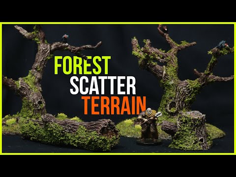 Видео: Создание миниатюрной лесной разбросанной местности для Wargaming