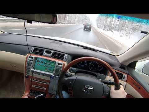 Видео: POV video Toyota Crown Majesta UZS186, удобно ли обгонять на правом руле?