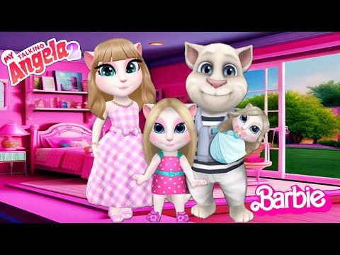 Видео: Моя Говорящая Анджела 2 😻 || Анджела Барби и Том Кен с дочерьми | Новое обновление || Косплей