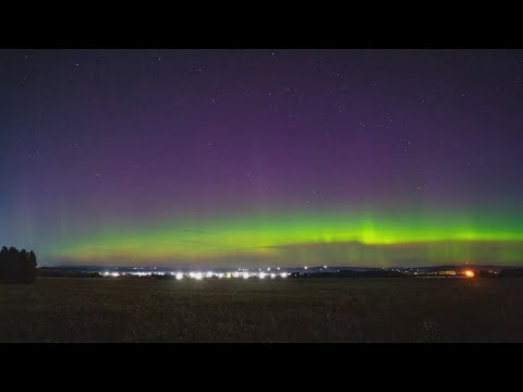 Видео: Полярное сияние в Удмуртии