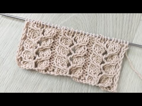 Видео: Очень красивый ажурный узор. Вязание спицами.