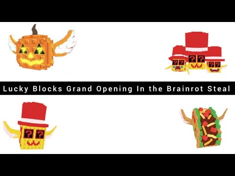 Видео: Lucky blocks grand opening in the steal a brainrot | большое открытие лаки блоков в steal a brainrot