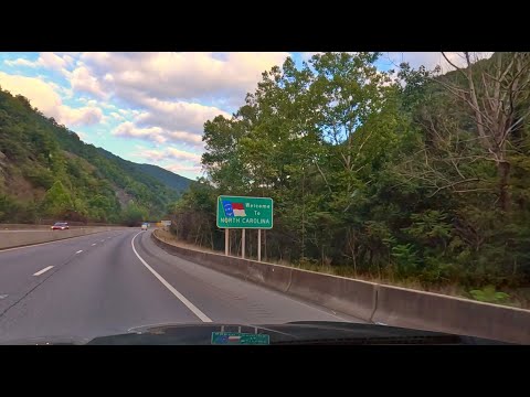 Видео: Переезд из Калифорнии в Северную Каролину. День 5.  Southaven Mississippi-Asheville, North Carolina