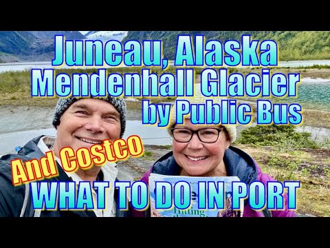 Видео: Джуно, Аляска — ледник Менденхолл на общественном автобусе — Чем заняться в порту