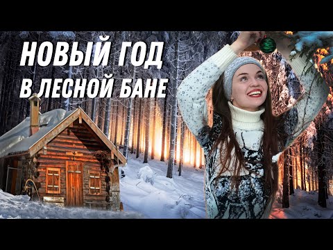 Видео: Отмечаем новый год в лесу. Паримся в сибирской лесной бане, закаляемся в снегу.
