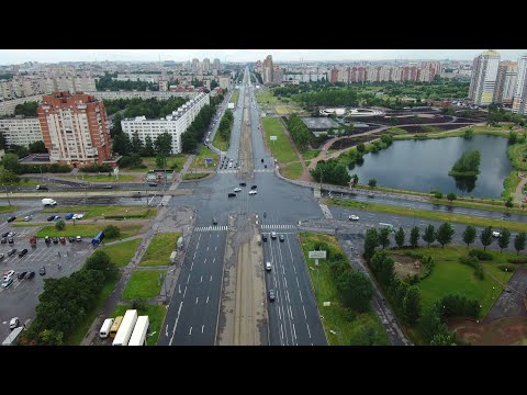 Видео: Полёт над Купчино. Июль 2022.