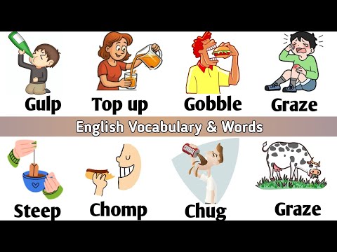 Видео: Лексика: Темы, связанные с едой и питьем || Английская лексика и слова ||