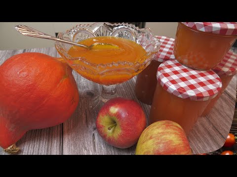 Видео: Домашнее Варенье из Тыквы и Яблок!!! Kürbismarmelade mit Apfel - Rezept! Apple and pumpkin jam!