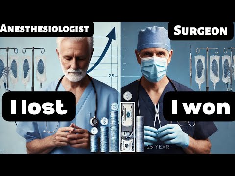 Видео: «Анестезиолог vs Хирург: кто зарабатывает больше за 25 лет?»