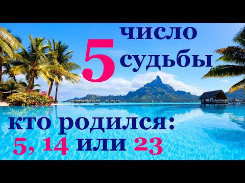 Видео: Число судьбы 5. Характер всех, кто родился 5, 14, и 23 числа любого месяца.