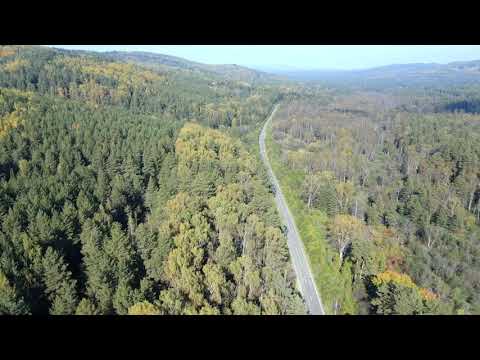 Видео: Золотая осень по дороге в Тирлян. Белорецкий район. Башкортостан.