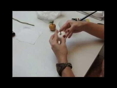 Видео: Мастер-класс "Яблоко из ваты"