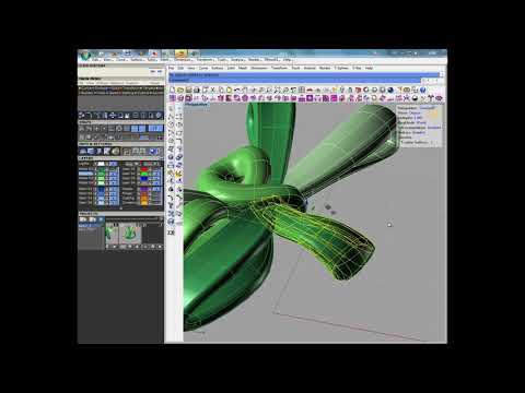 Видео: Кольцо Бант моделирование в Matrix 6 + T-Splines (часть 3 из 9) перезалив