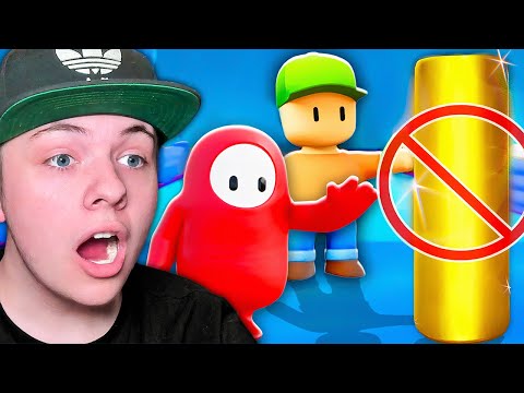 Видео: FALL GUYS против STUMBLE GUYS, но мы не можем коснуться ЗОЛОТА!