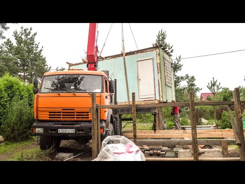 Видео: Перевозка негабаритного модуля по садоводству.