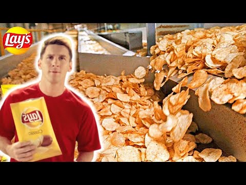 Видео: Производства Самых Популярных Чипсов. Как Делаются Чипсы  Lays. Внутри фабрики чипсов Lays.