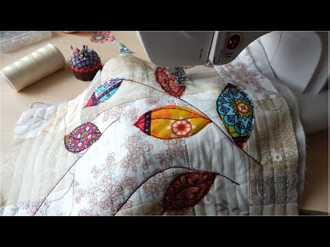 Видео: Сшиваю бледные обрезки + один яркий лоскутик и стильный дизайн с двух сторон. Хитрый Пэчворк.