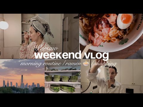 Видео: ✨ Влог вихідного дня : ранкова рутина, огляд косметики, рамен, весняна Варшава.