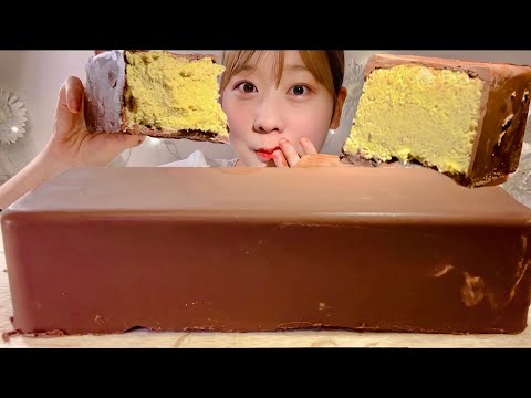 Видео: ASMR Большой дубайский шоколад【русские субтитры】【Mukbang/ Eating Sounds】
