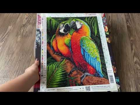 Видео: Готовые работы: Алмазная мозаика и картина по номерам