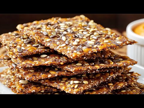 Видео: Вкусные и полезные кето-крекеры с семенами, которые можно приготовить прямо сейчас за 5 минут