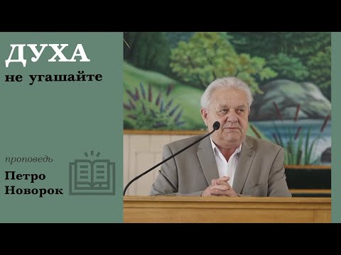 Видео: Духа не угашайте | проповедь | Петр Новорок