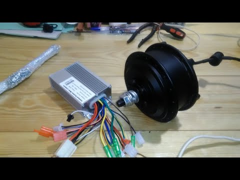 Видео: Мотор-колесо и нерабочий контроллер для электро-велосипеда