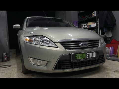 Видео: Как улучшить свет фар Ford Mondeo (Форд Мондео 4)? Замена линз на Bi Led MTF Technik Division.