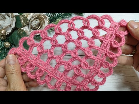 Видео: Оригинальная шаль всего из 2 - х раппортов ✨Crochet shawl ✨