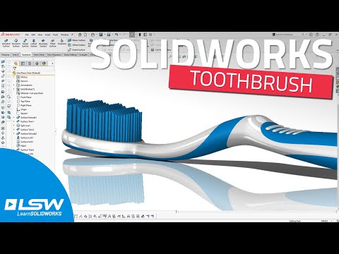 Видео: Как смоделировать зубную щетку в SOLIDWORKS? 🪥