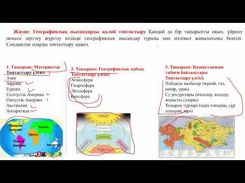 Видео: Географиялық мәліметті қалай топтасуға болады