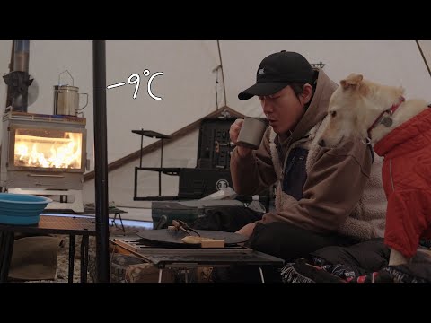 Видео: Холодно, но приятно: зимний поход с собакой при температуре -9°C