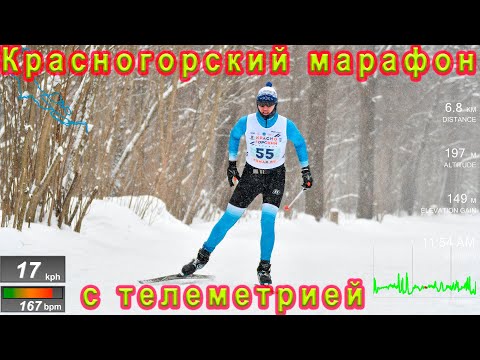 Видео: Красногорский марафон 2023 с телеметрией.