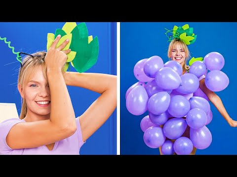 Видео: DIY Костюмы на Хэллоуин для вашей семьи и друзей - не шить, просто клеить и веселиться!