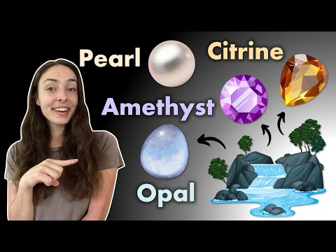Видео: Как образуются драгоценные камни в результате осадочных и гидротермальных процессов (8 примеров!)...