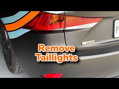 Видео: Снятие задних фонарей Lexus IS 2014–2021 годов выпуска и замена ламп в них