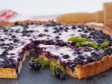 Видео: Черничный Пирог Очень ВКУСНЫЙ!!! Пирог со Сметанной Заливкой