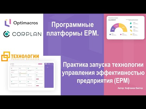 Видео: Программные платформы EPM Оптимакрос и Корплан, описание, выбор!