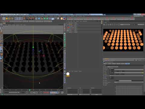 Видео: 66. Видеоурок по Cinema 4D: Управление цветом материала (Incandescent) через Mograph эффекторы