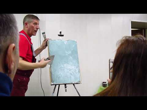 Видео: Мастер-класс VGT / Декоративная штукатурка «Бархат» / Часть 3