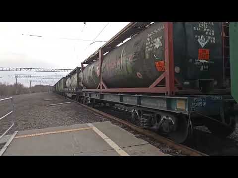 Видео: Электровоз ВЛ80СК-307 едет в сторону станции Орск