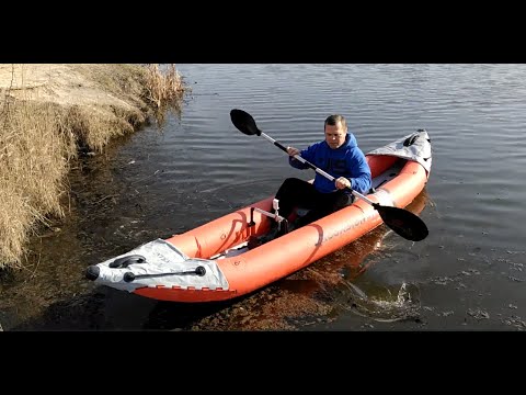Видео: ✅ Первый спуск на воду каяка INTEX K2. Ходовые испытания, первое впечатление. doRABOTKA